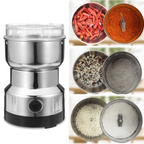 Moedor de Café e Grãos Elétrico Multifuncional - Aço Inox