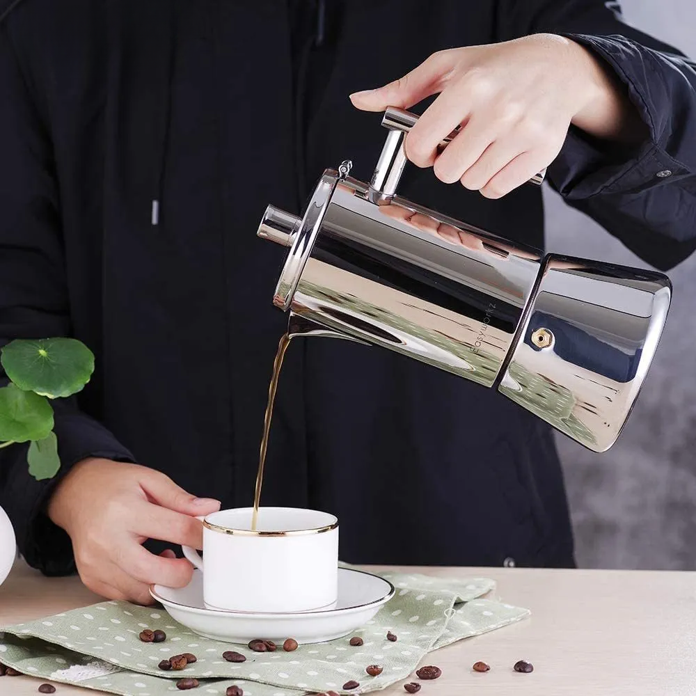 Cafeteira Italiana Moka Inox 4 Xícaras - Original