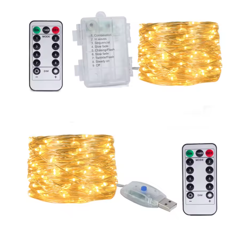 Pisca-Pisca de Natal LED - Fio 10m e À Prova D'água