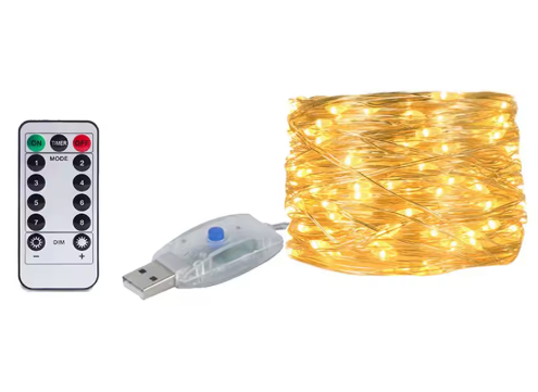 Pisca-Pisca de Natal LED - Fio 10m e À Prova D'água