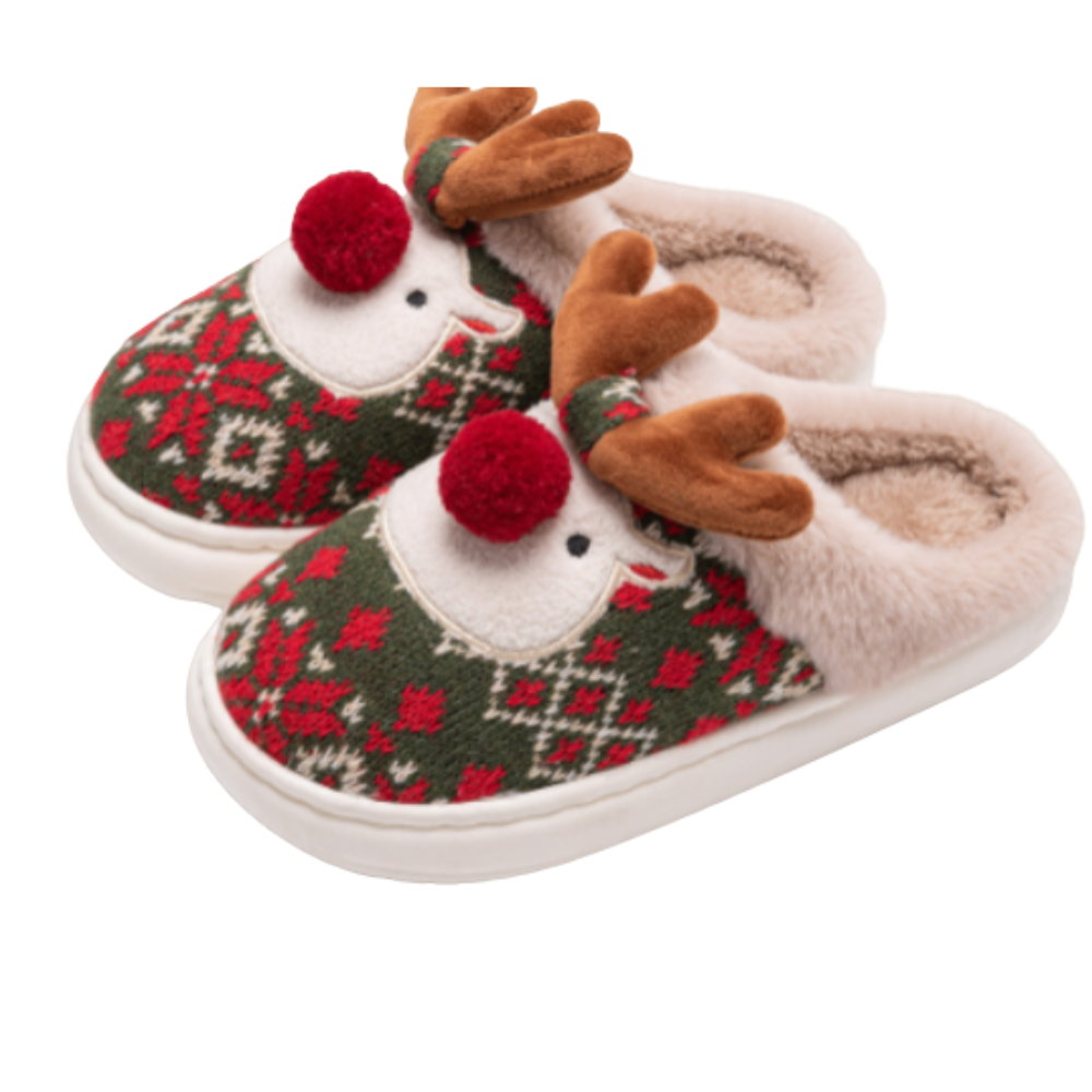 Pantufa de Natal de Algodão Confortável - Unissex