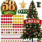 Árvore de Natal Verde Pinheiro Clássico - Completa