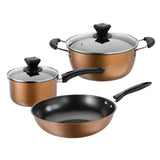 Conjunto de Panelas de Ferro Fundido Premium - 3 Peças